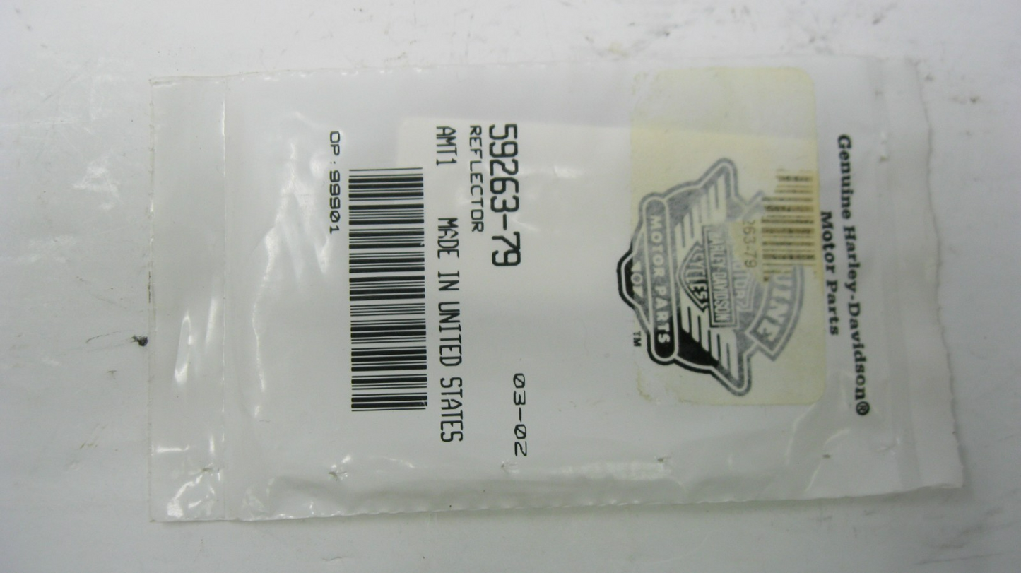 Harley-Davidson OEM 79-89 Sportster Rear Fender Support Red Reflector 59263-79