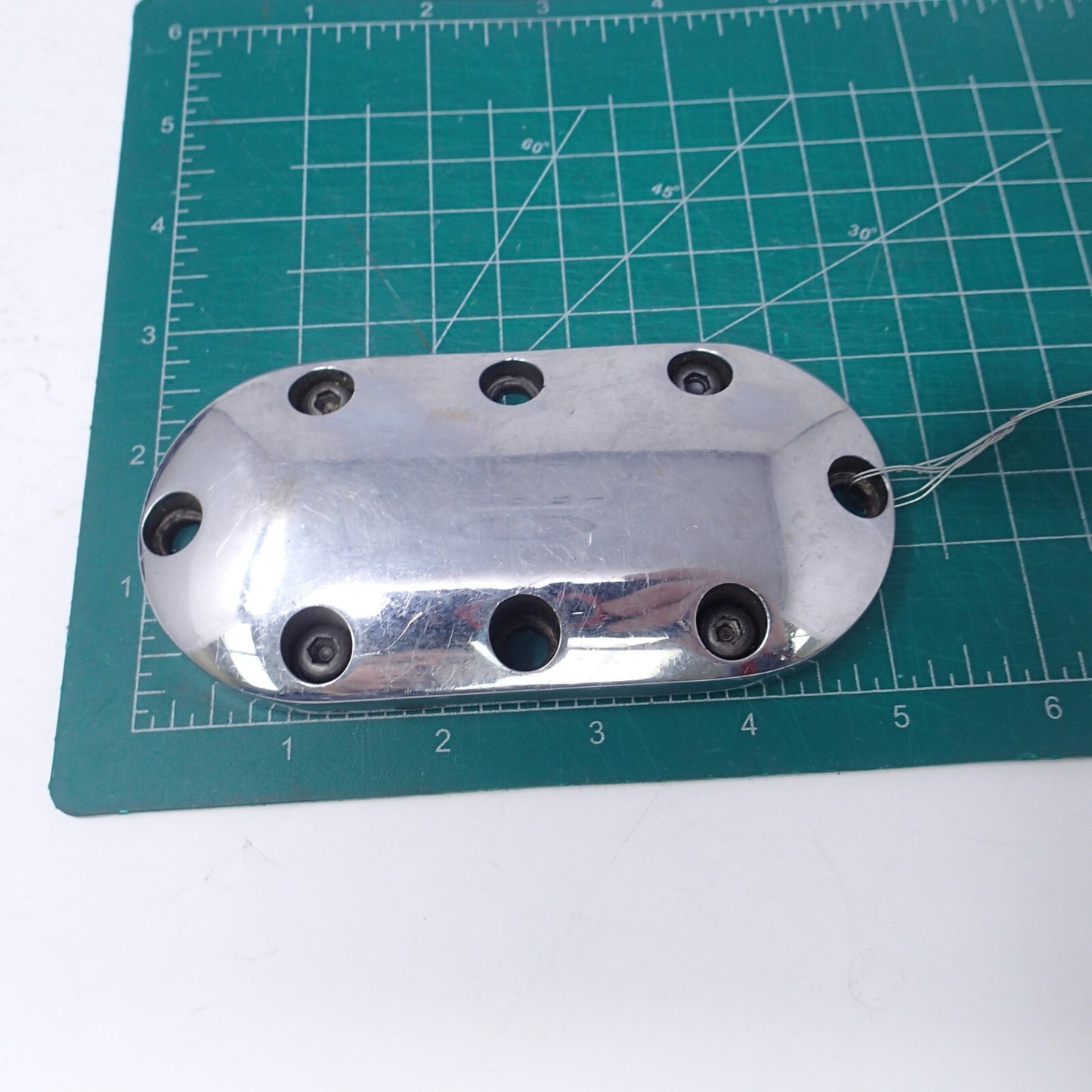 PRIMARY OVAL, CHROME, W/O HOLE Part No: 42-0002