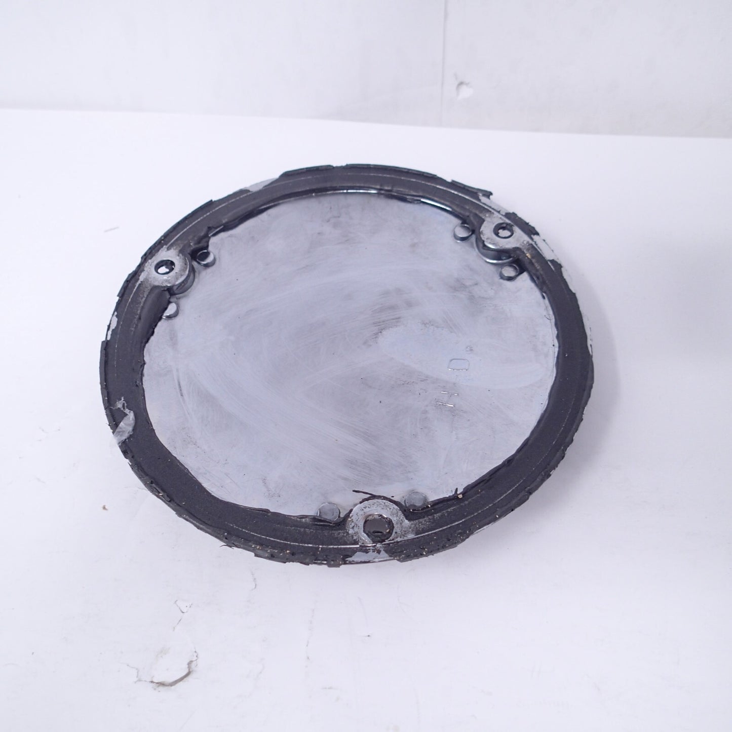 Black matte Timer Cover Flames Harley Davidson Twin Cam Derby Scratches