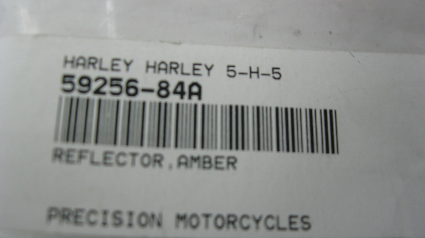 Harley-Davidson OEM NOS 2.75" x 1.25"  Amber Reflector (Single Unit)  59256-84A
