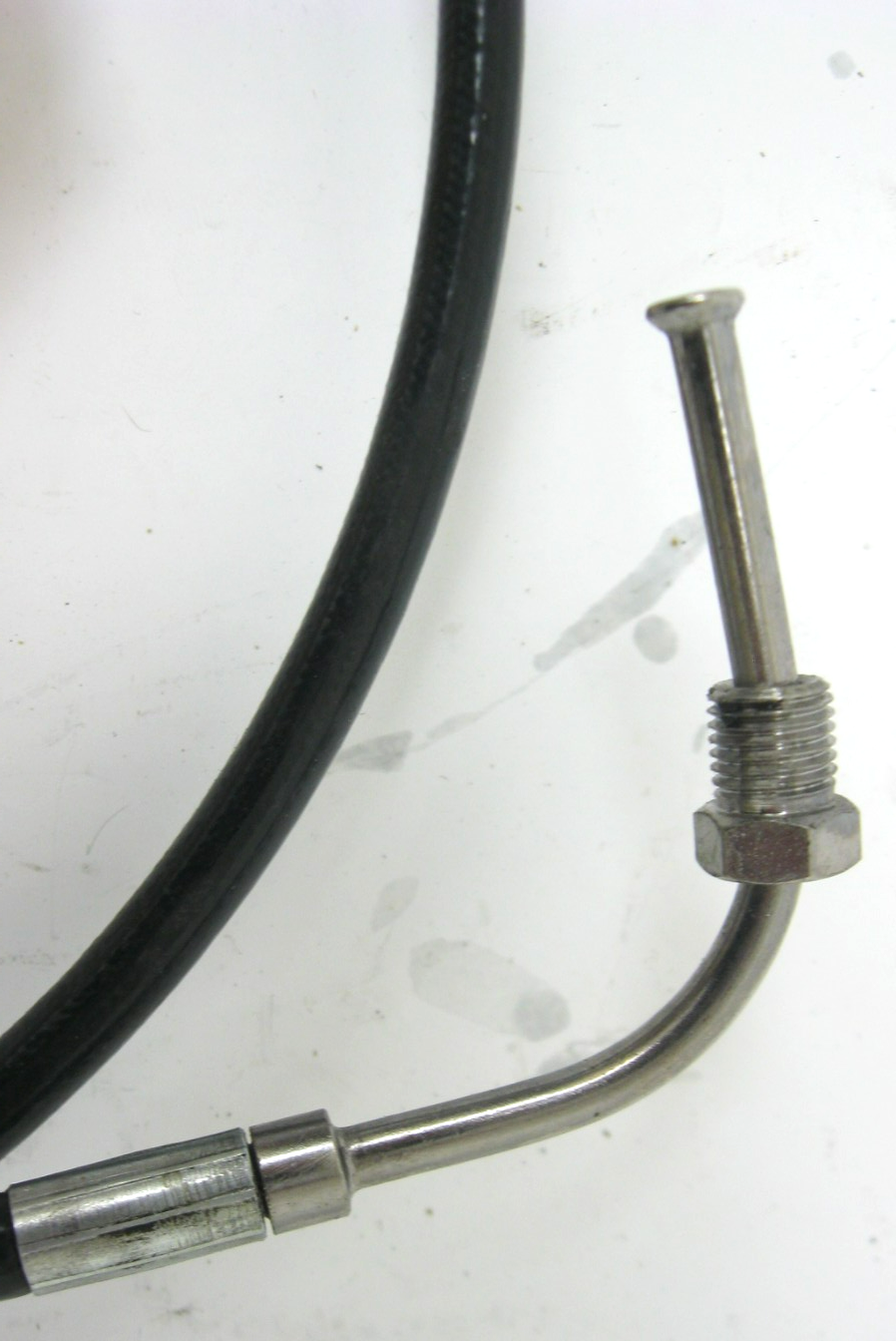 Appx. 51" (Excluding Fittings) Black Brake Line for Harley (Unknown Fitment)