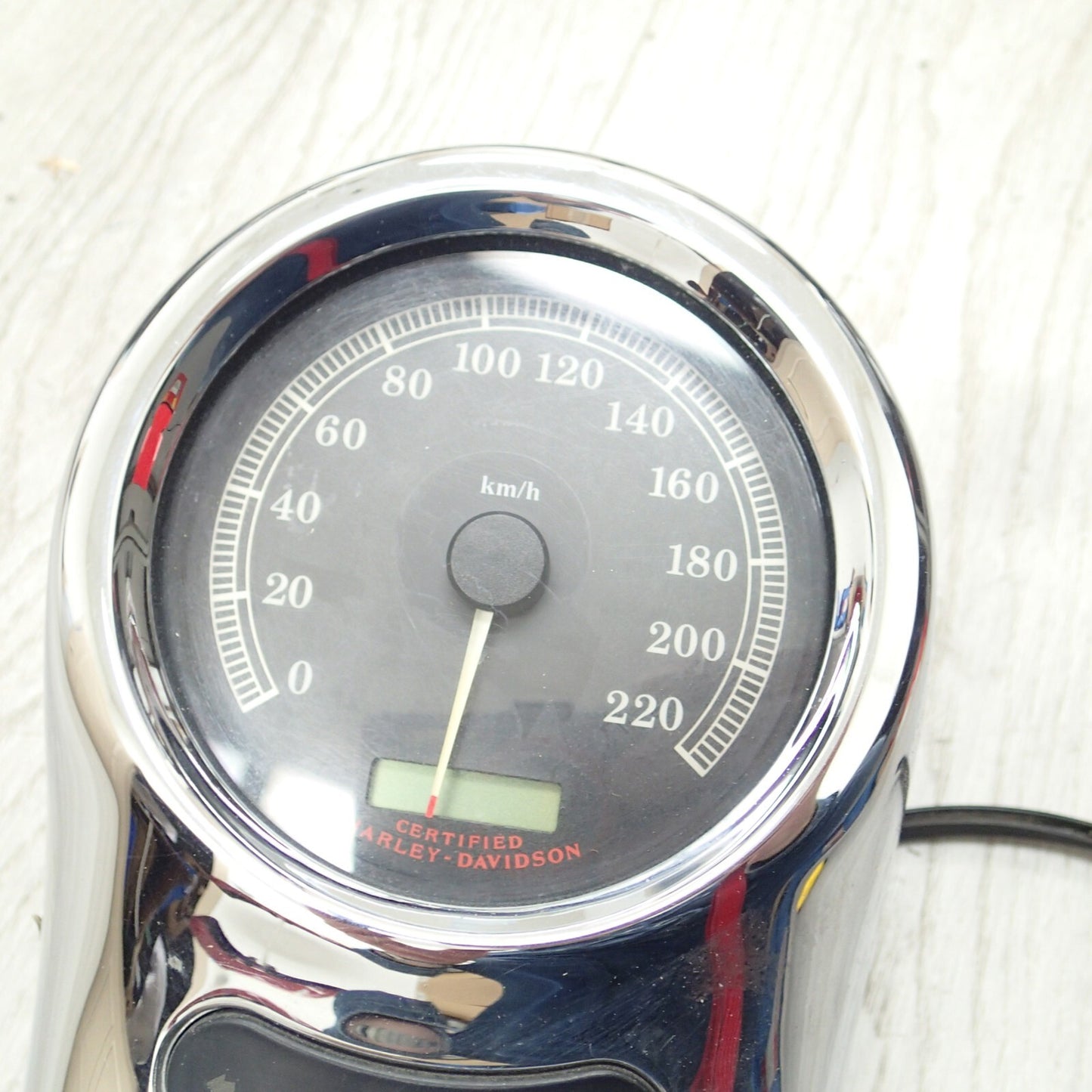 Harley Softail CHROME Tank Console Cover Panel 71439-00 + Speedometer 67411-04