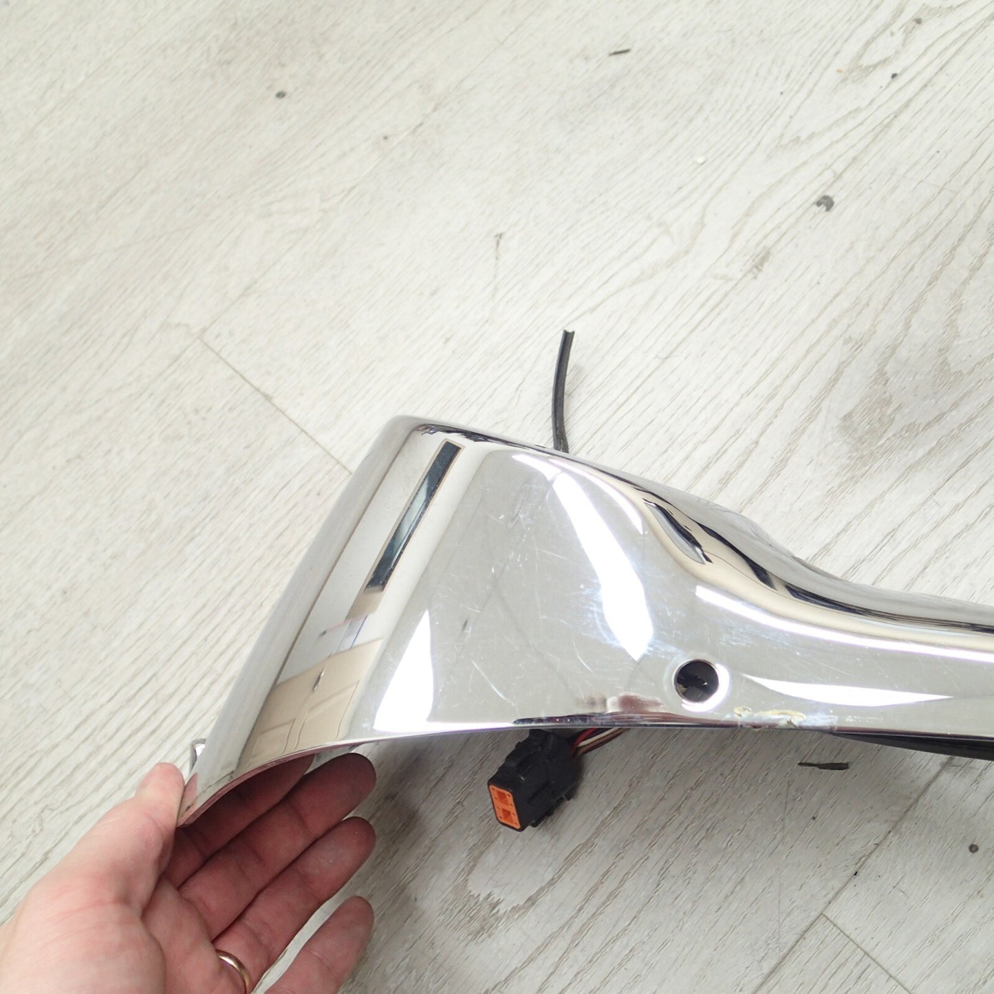 Harley Softail CHROME Tank Console Cover Panel 71439-00 + Speedometer 67411-04