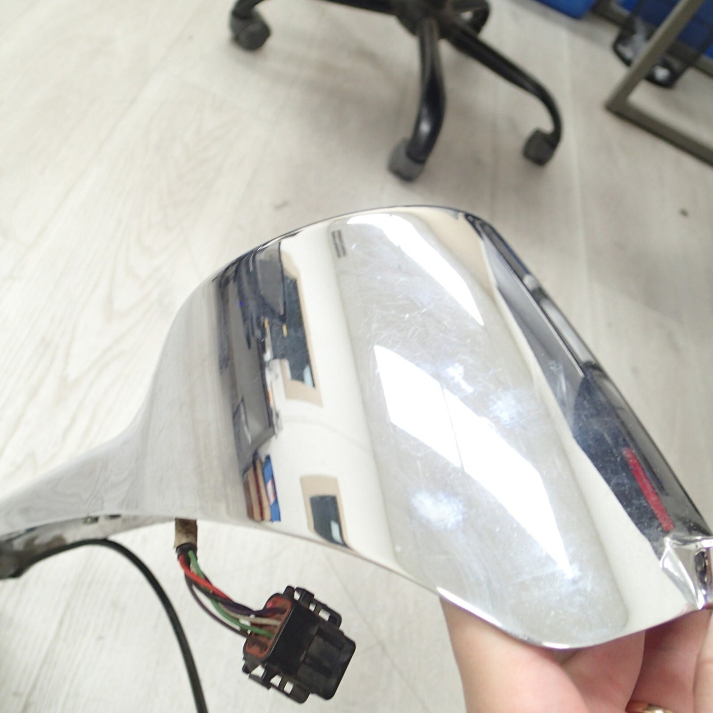 Harley Softail CHROME Tank Console Cover Panel 71439-00 + Speedometer 67411-04