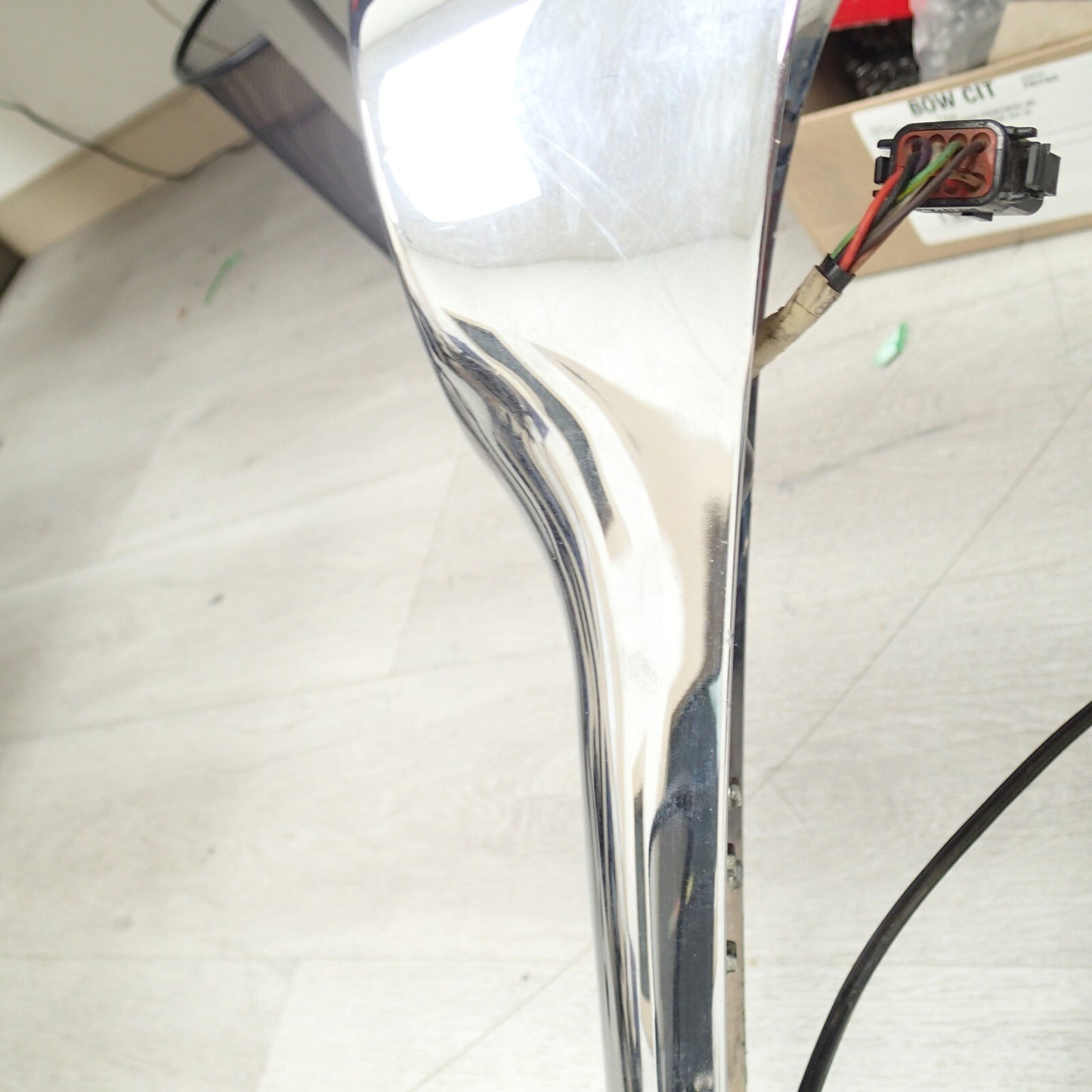 Harley Softail CHROME Tank Console Cover Panel 71439-00 + Speedometer 67411-04