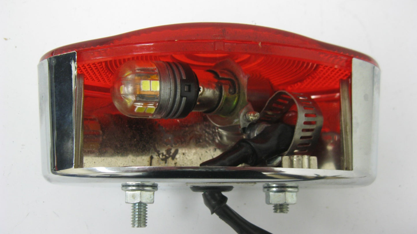Unbranded Cat Eye Tail Light - No Plate Lens FOR PARTS ONLY for Custom Project