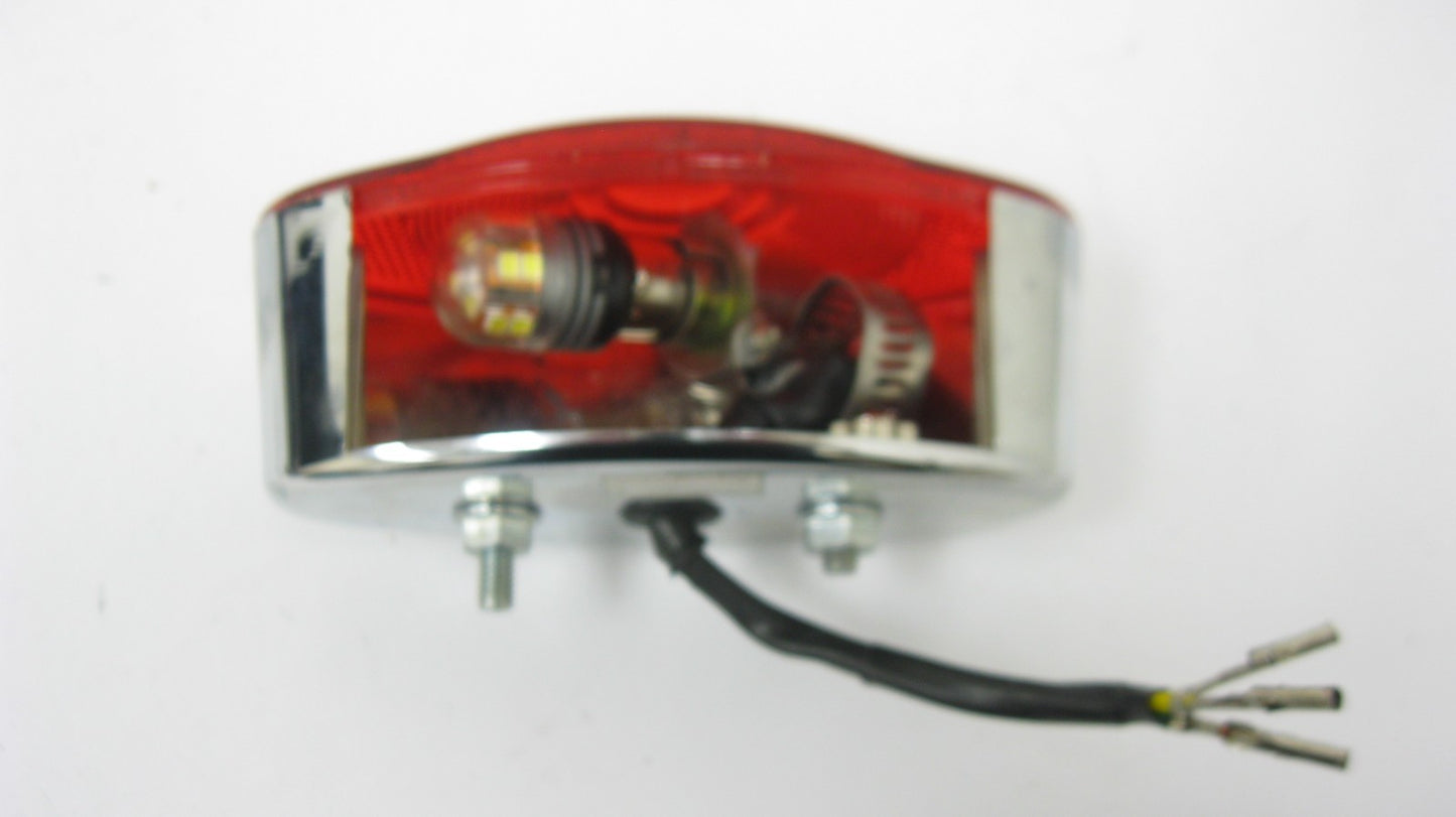 Unbranded Cat Eye Tail Light - No Plate Lens FOR PARTS ONLY for Custom Project