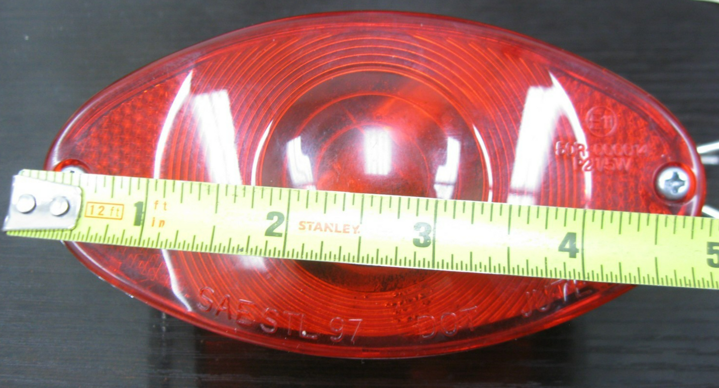 Unbranded Cat Eye Tail Light - No Plate Lens FOR PARTS ONLY for Custom Project