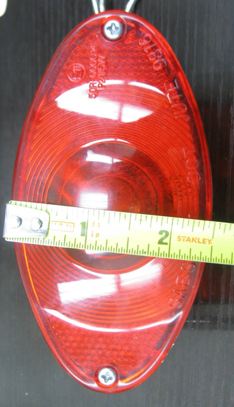 Unbranded Cat Eye Tail Light - No Plate Lens FOR PARTS ONLY for Custom Project