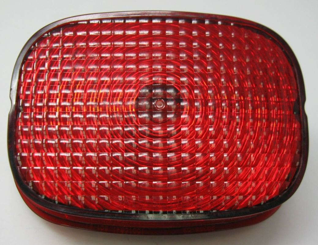Harley-Davidson OEM Tail Light with Solid Red Lens (No Bulb or Socket) 68368-03