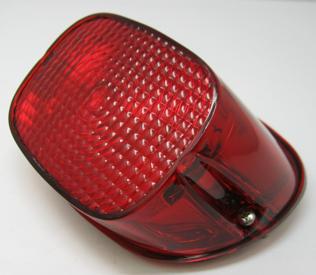 Harley-Davidson OEM Tail Light with Solid Red Lens (No Bulb or Socket) 68368-03