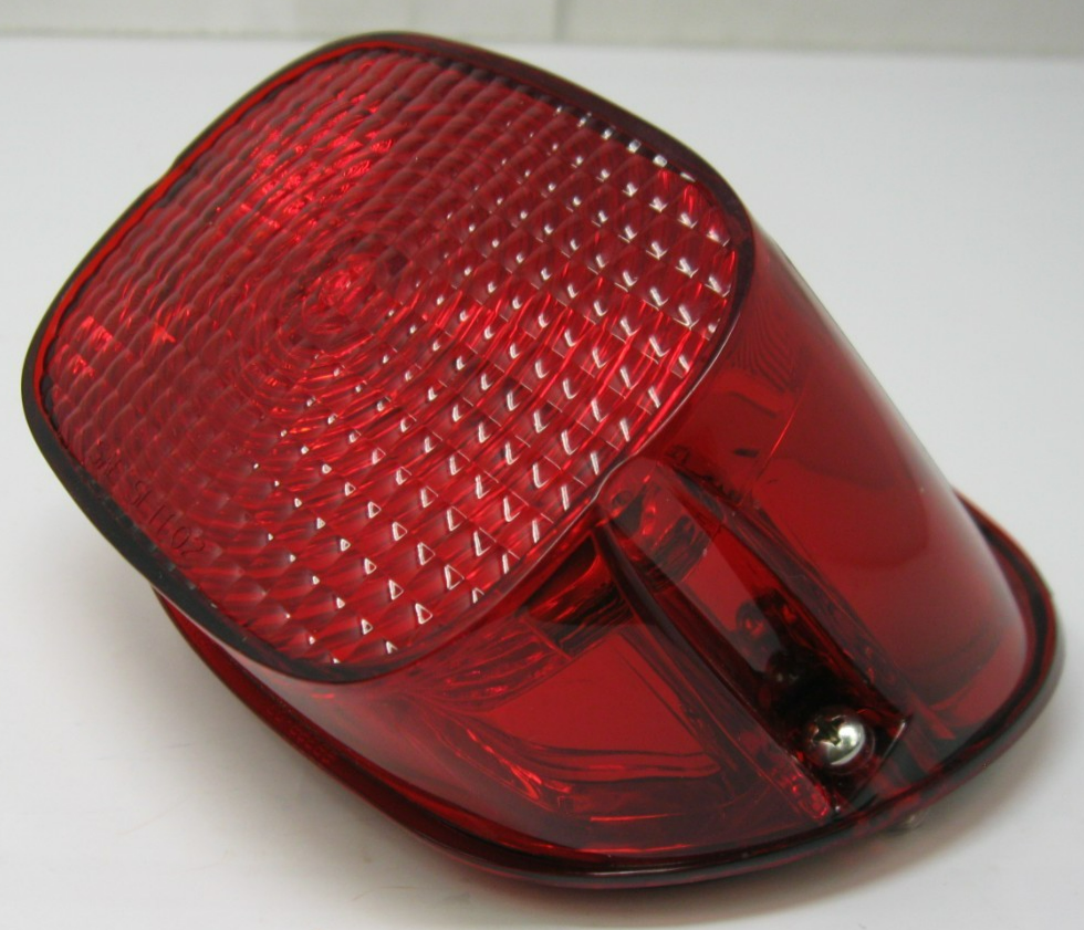 Harley-Davidson OEM Tail Light with Solid Red Lens (No Bulb or Socket) 68368-03