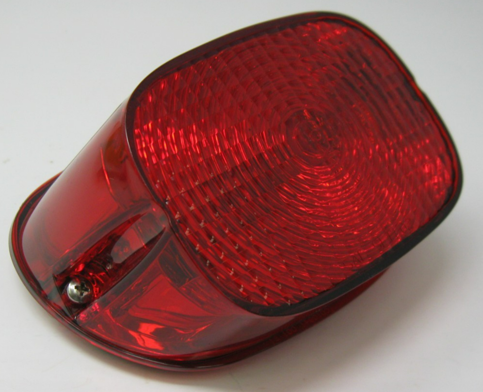 Harley-Davidson OEM Tail Light with Solid Red Lens (No Bulb or Socket) 68368-03
