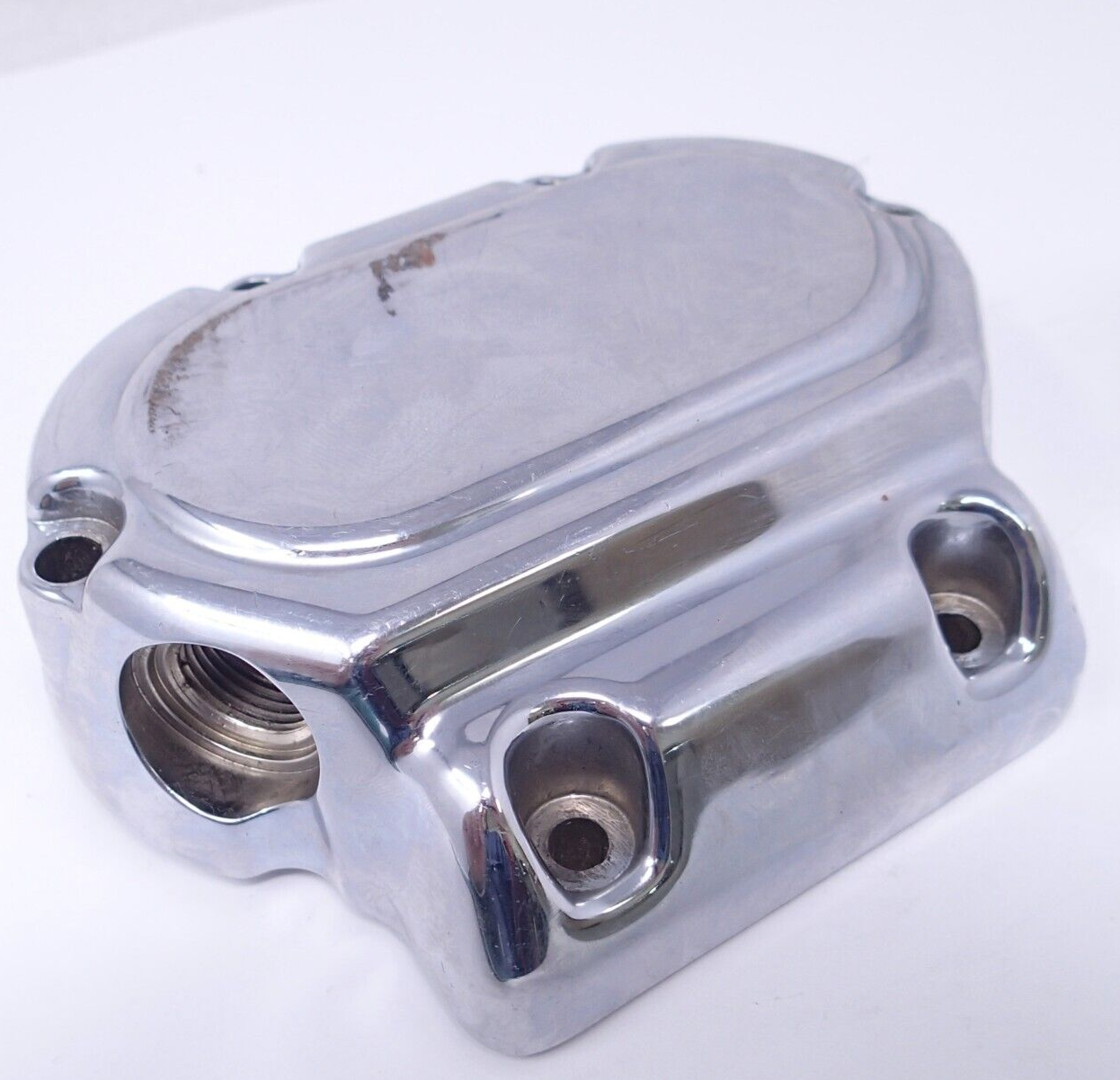 Harley Davidson USED 5 Speed Transmission Side Cover 37082-99 Chrome Scratches