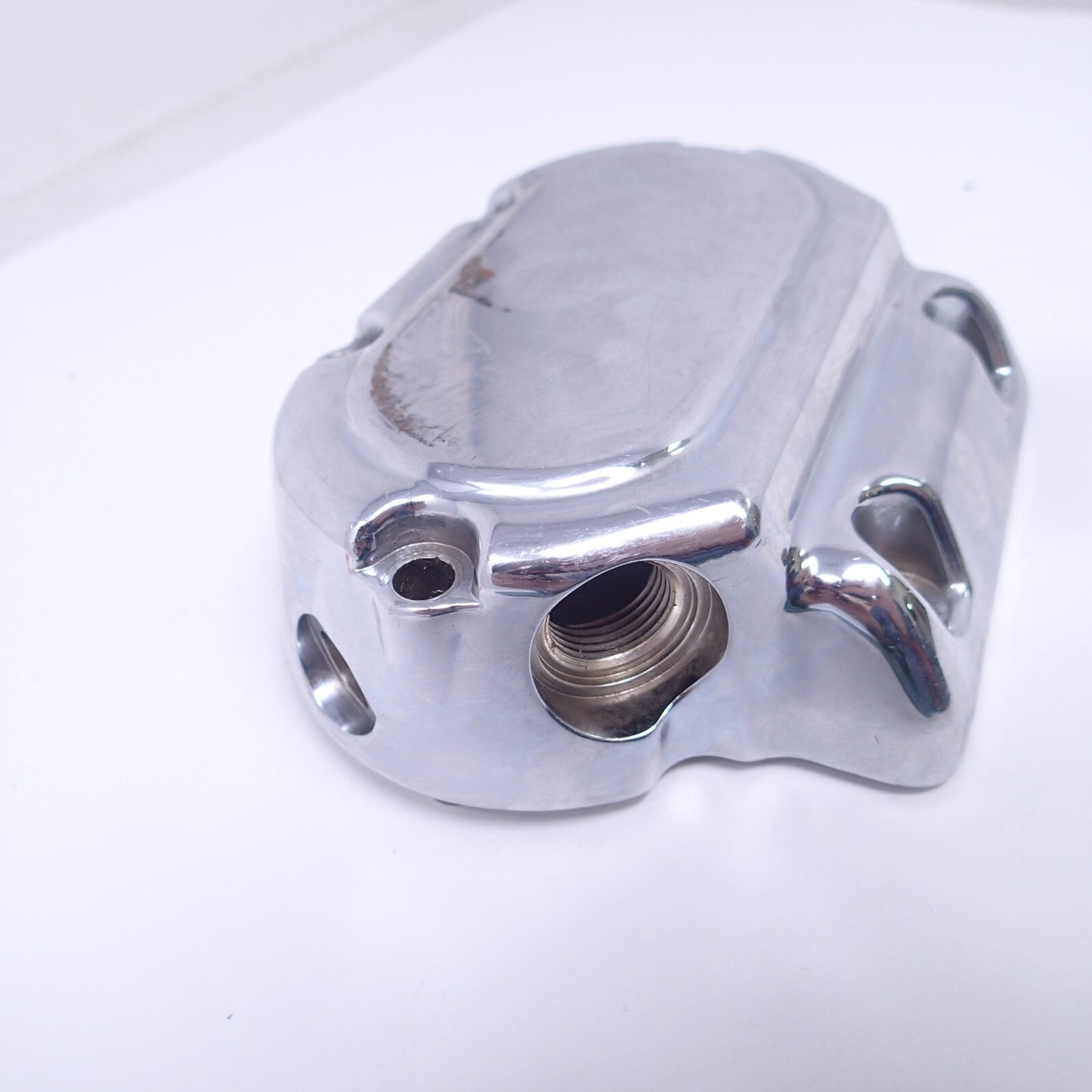 Harley Davidson USED 5 Speed Transmission Side Cover 37082-99 Chrome Scratches