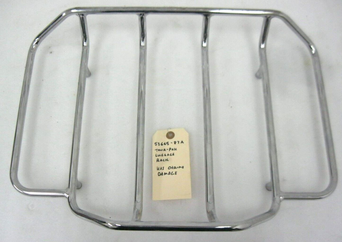 Harley-Davidson 08-23 Touring Tour Pak Chrome Luggage Rack -No Hardware 53665-87