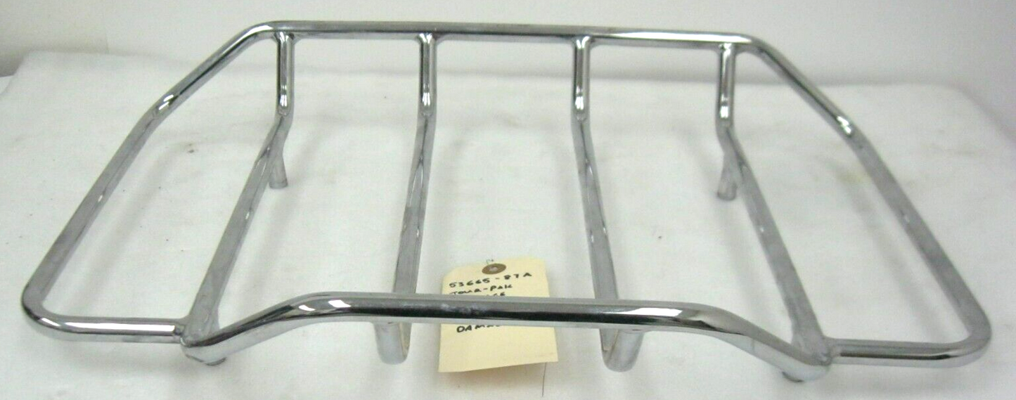 Harley-Davidson 08-23 Touring Tour Pak Chrome Luggage Rack -No Hardware 53665-87