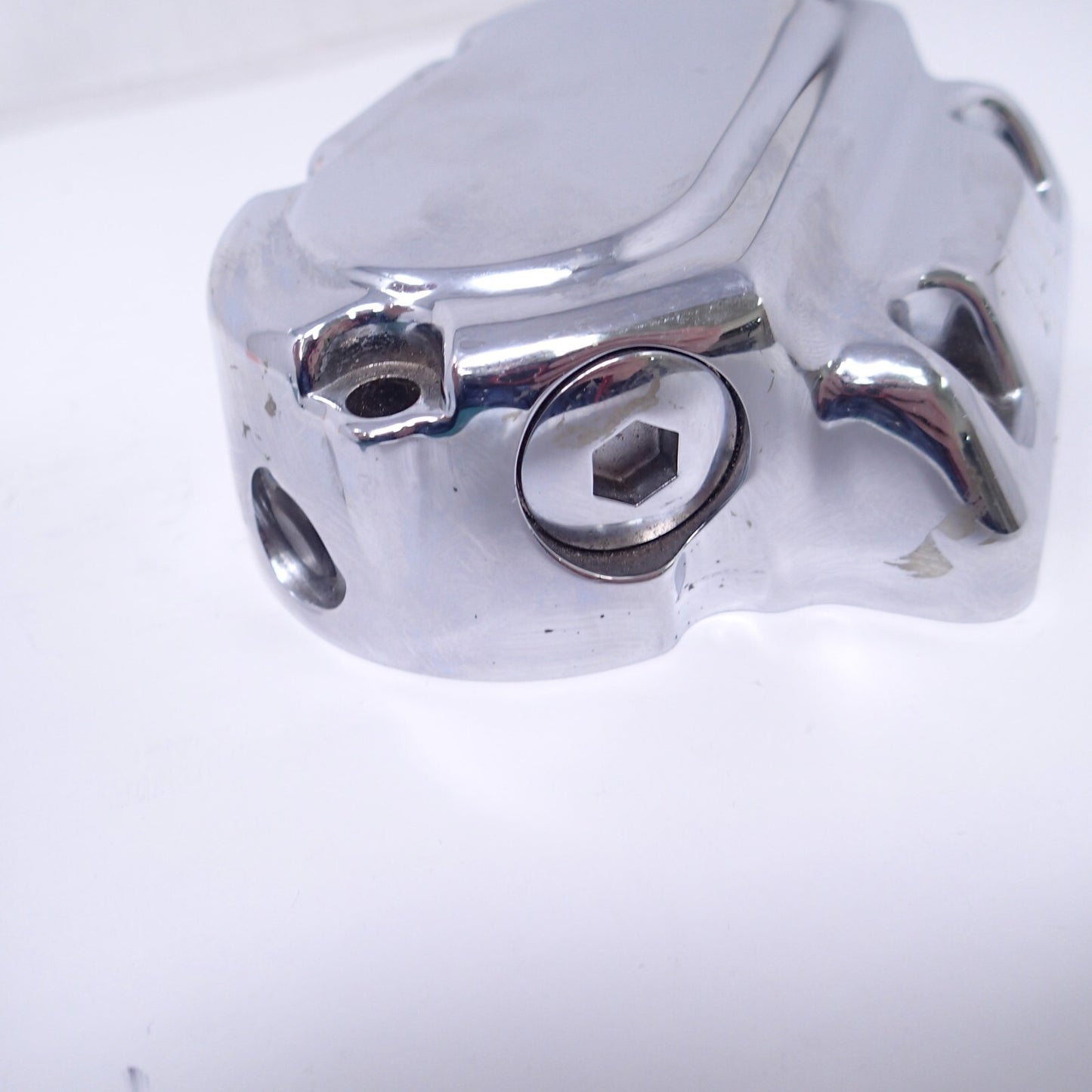 Harley Davidson Genuine USED 5 Speed Silver Transmission Side Cover 37082-99