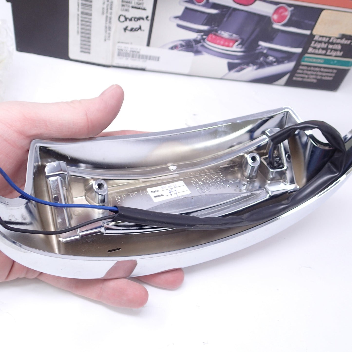 HARLEY FENDER TIP BRAKE LIGHT W/RED LENS - 59672-09 / 5858630