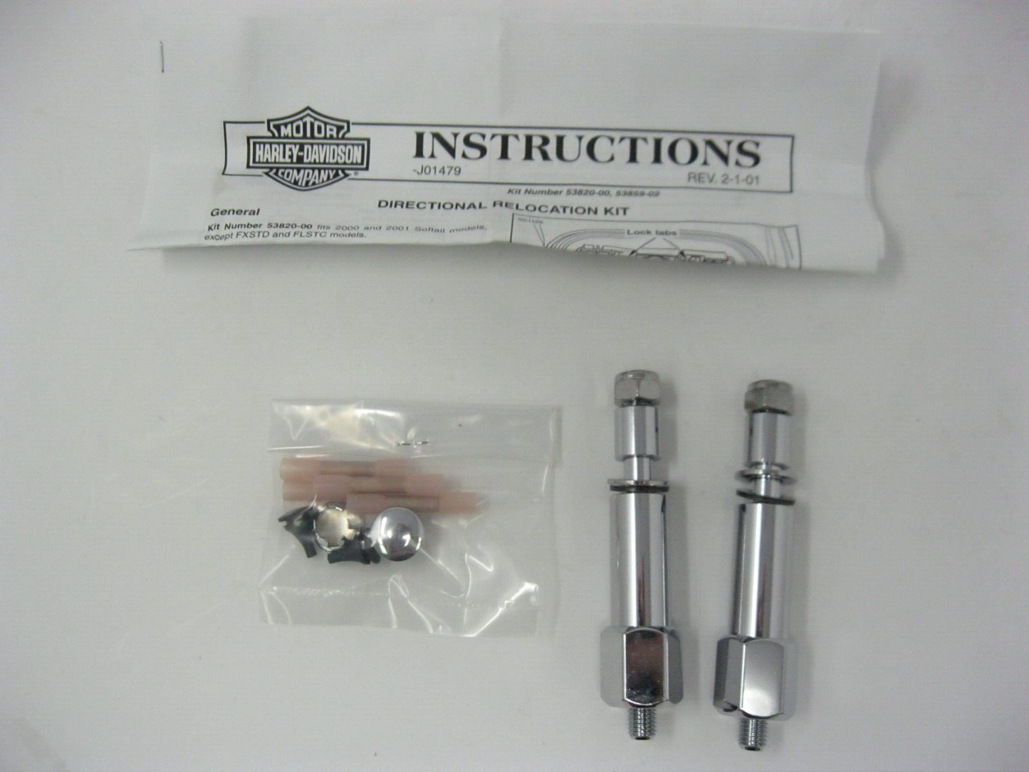 Harley-Davidson '00-Later Softail Turn Signal Relocation Kit 53820-00