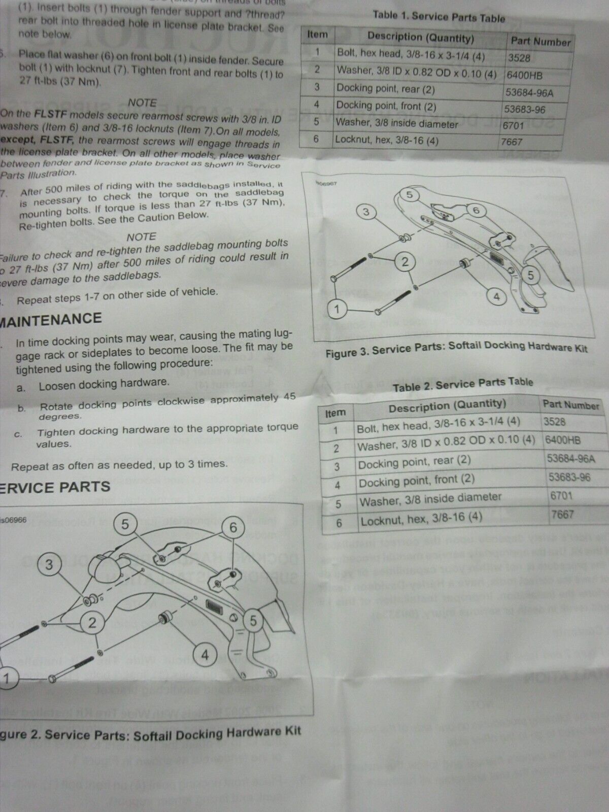 Harley-Davidson Docking Hardware Kit 53821-00A