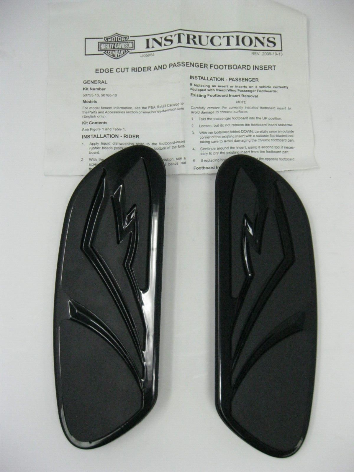 Harley-Davidson Tribal Passenger Footboard Inserts 50760-10