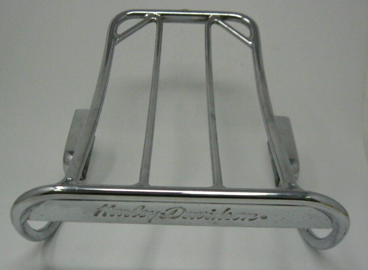 Harley-Davidson OEM 02-05 FXDWG Bobbed Fender Chrome Luggage Rack 56495-02