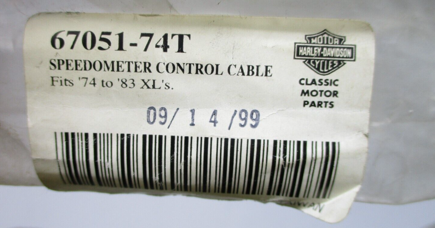 Harley-Davidson OEM Speedometer Control Cable 67051-74T