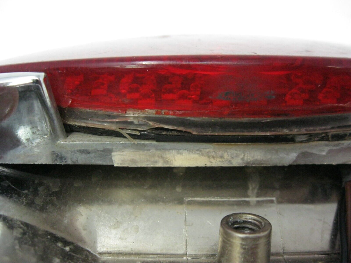 Custom LED Tail Light and License Plate Bracket.