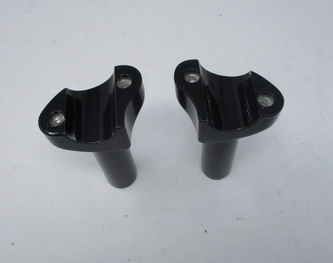 DRAG SPECIALTIES    4" BUFFALO RISERS Gloss Black Straight Riser 0602-0520