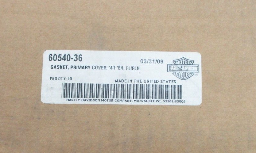 Harley-Davidson  Primary Cover Gasket Cork 60540-36