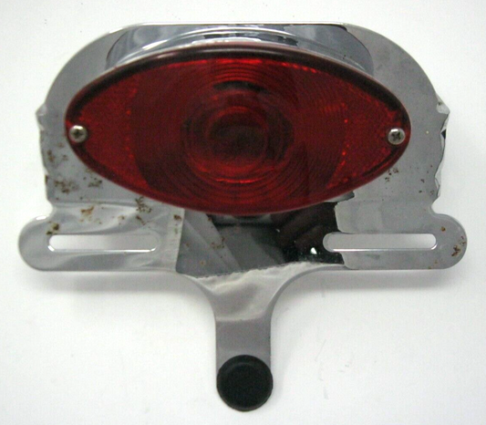 Drag Specialties Cat's Eye Tail Light on Chrome Bracket DS-270001