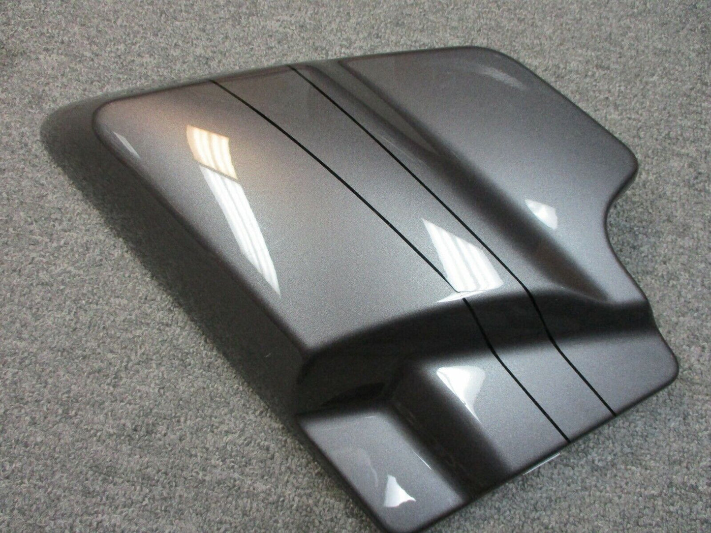 Harley Davidson OEM FLHX Right Side Cover Charcoal Pearl w/Black Stripes 14-15