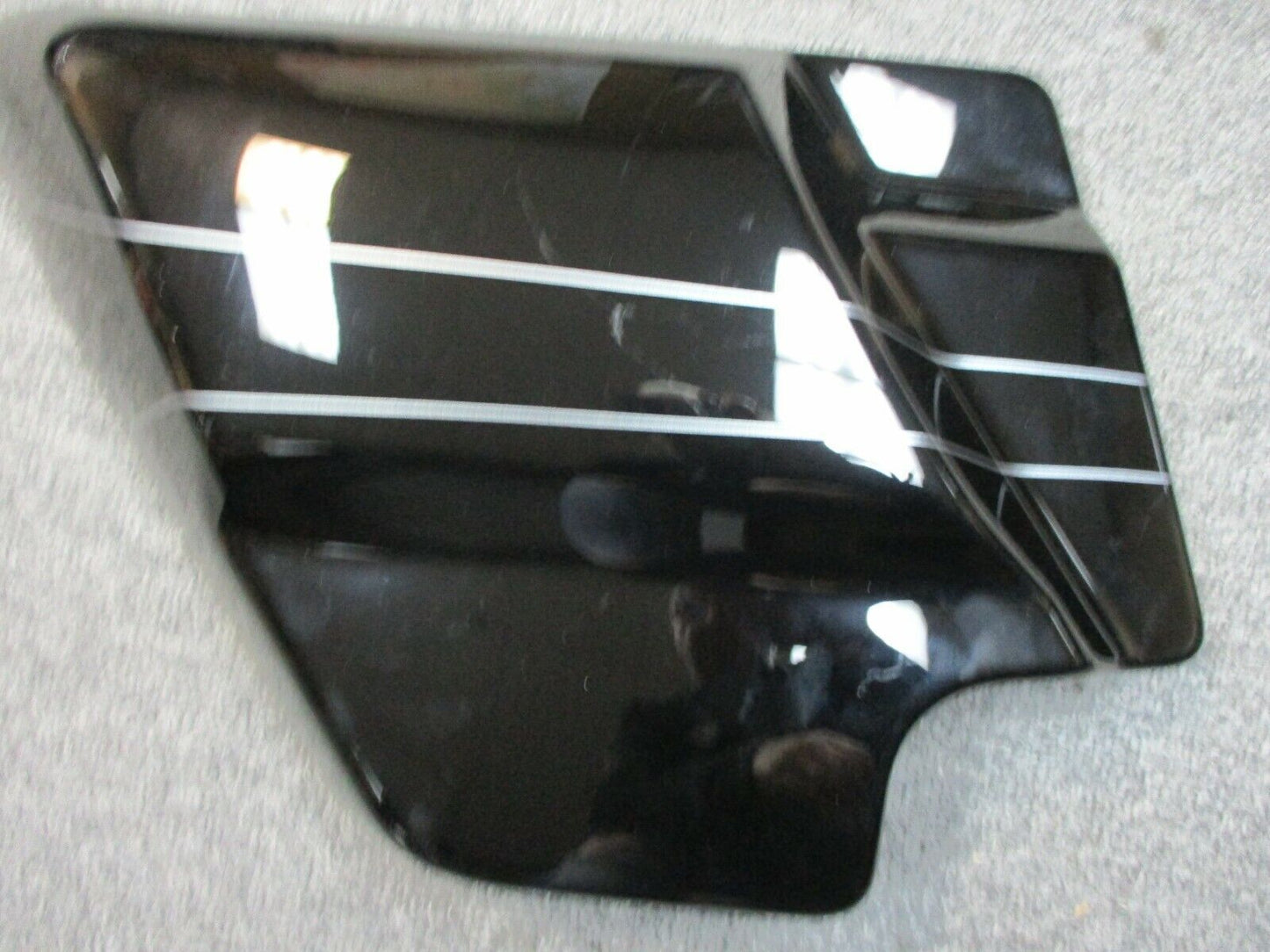 Harley Davidson OEM Cover Vivid Black with Silver Stripes Left Side 66250-09