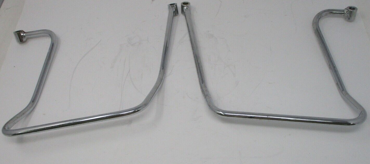 Chrome Saddlebag Support Brackets for Harley-Davidson  Unknown Fitment