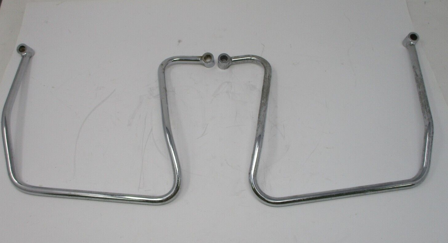 Chrome Saddlebag Support Brackets for Harley-Davidson  Unknown Fitment