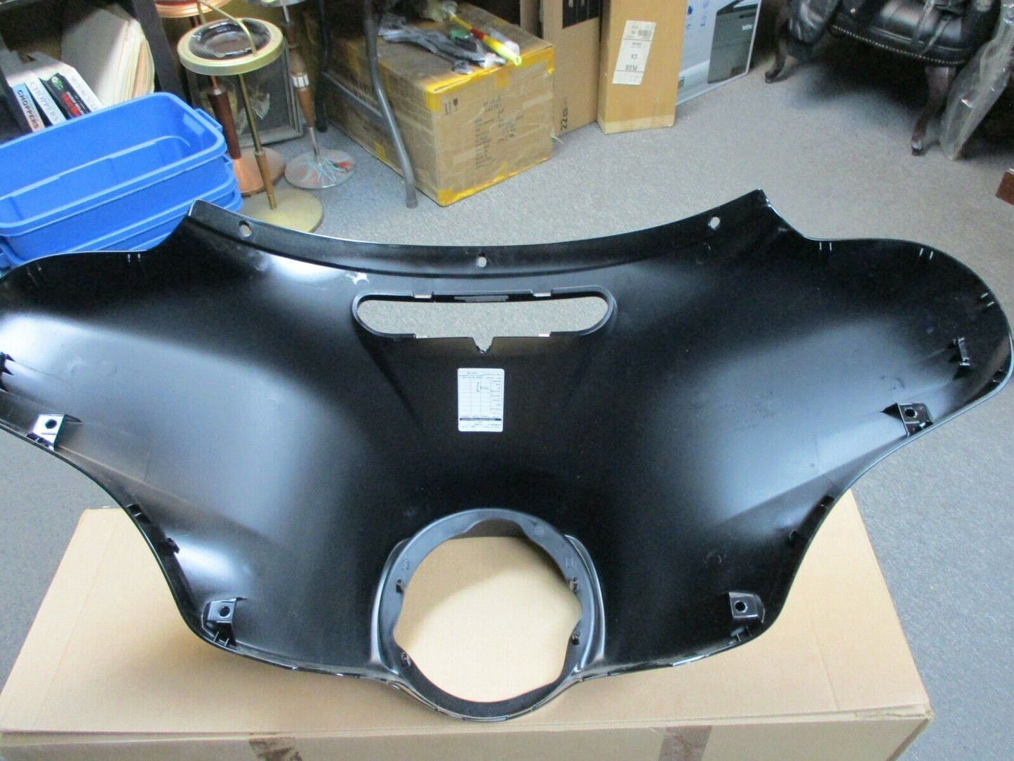 Harley Davidson OEM FLHX Outer Fairing Tempest Black 57000378EEV