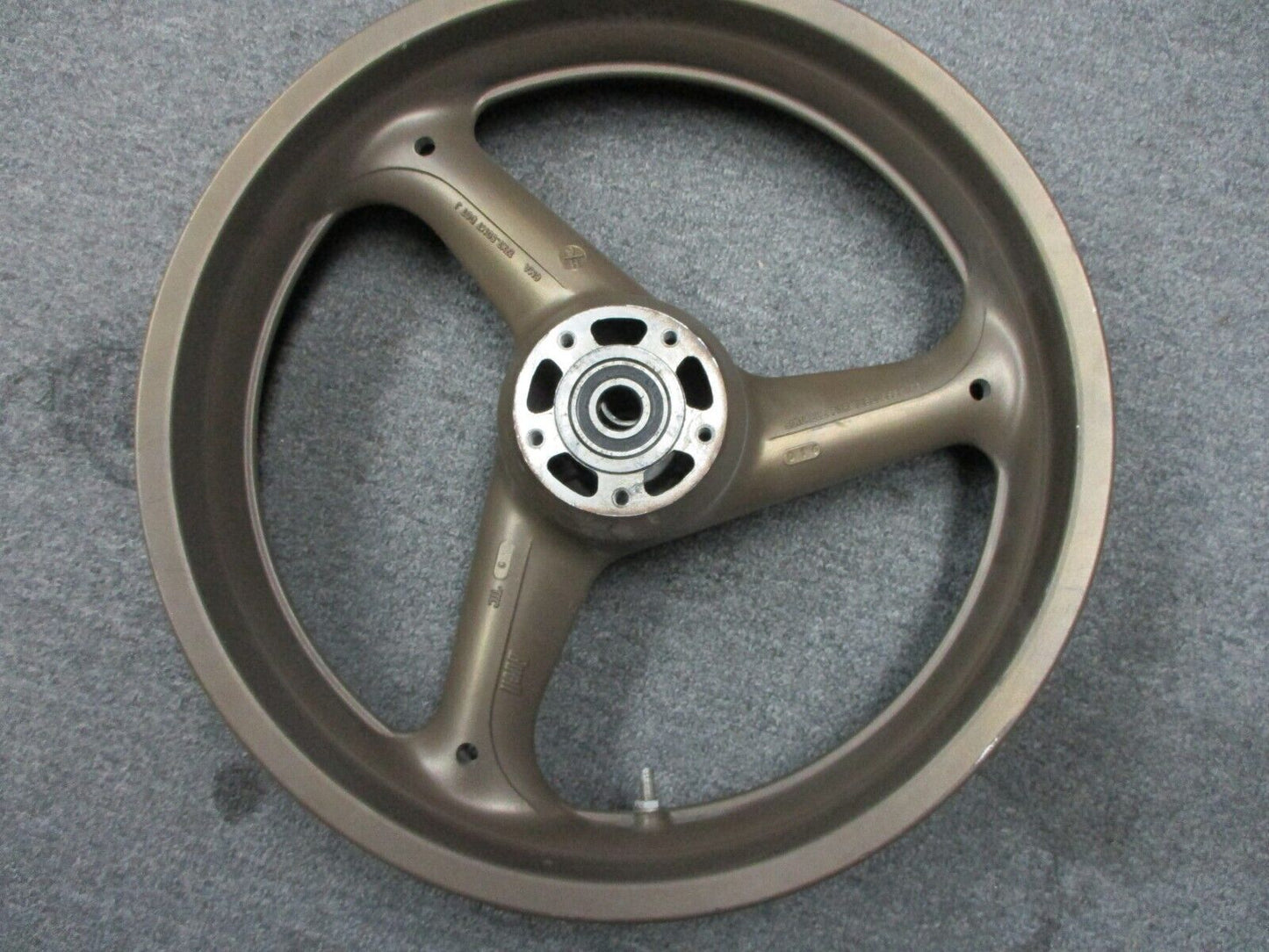 Buell OEM 17X3.50 Bronze Cast 3 Spoke Front Wheel 1997-98 Thunderbolt/Lightning