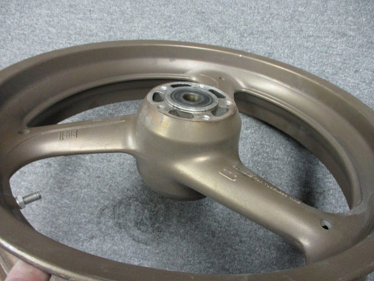 Buell OEM 17X3.50 Bronze Cast 3 Spoke Front Wheel 1997-98 Thunderbolt/Lightning