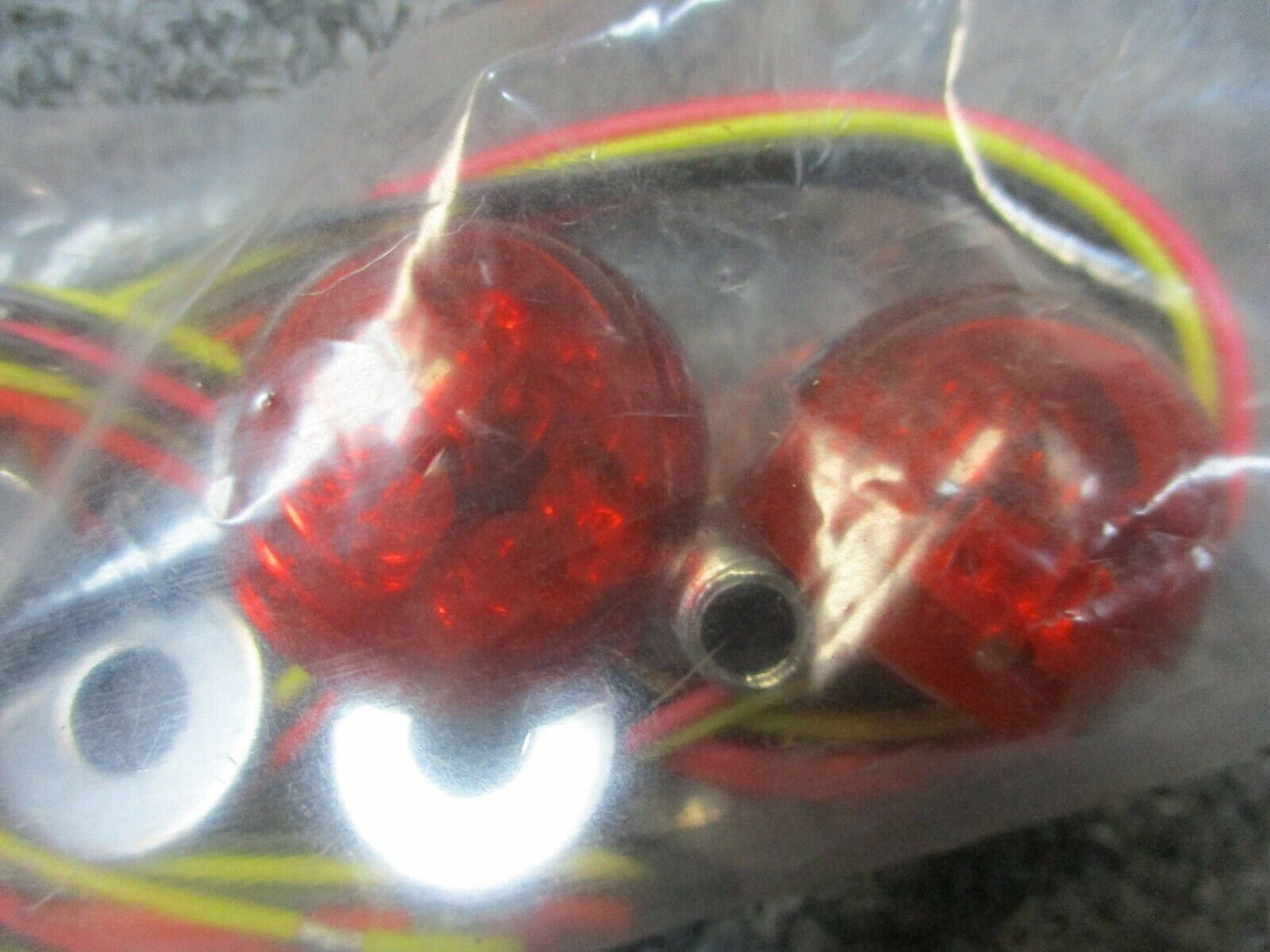 Mid USA Led Turn Signal Lights Bullet Style Or Custom App. Amber & Red   #11-445