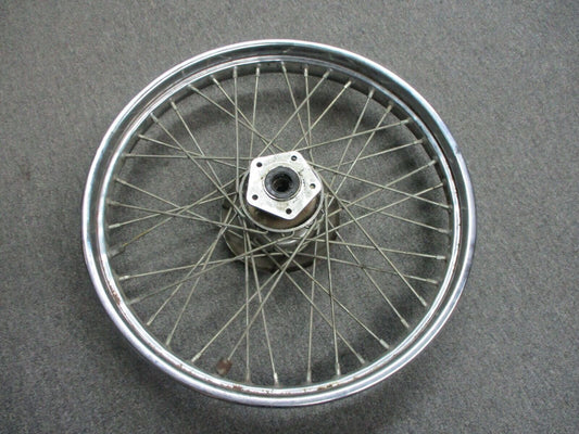 Chrome Front 21 Inch X 2.15  40 Spoke Wheel Fits Custom Harley Applications