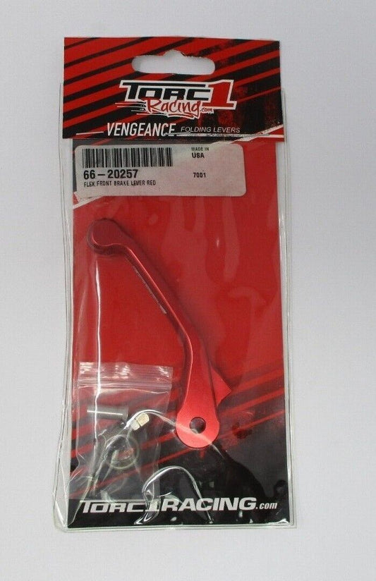 TORC1 Racing - 7100-0400 - Vengeance Flex Replacement Brake Lever, Red