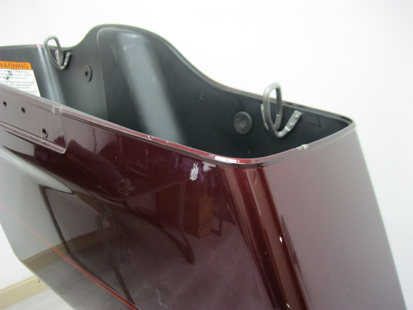 Harley-Davidson OEM Left Saddlebag Burgundy with Red Detail 90200414 2014-Later