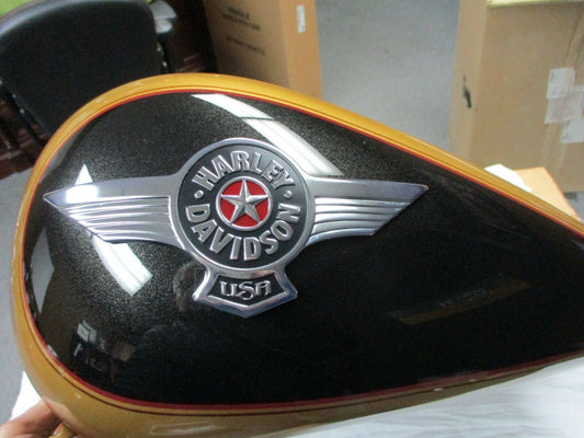 Harley Davidson OEM Softail Fat Boy Fuel Tank Black Hills Gold 61000191ECE