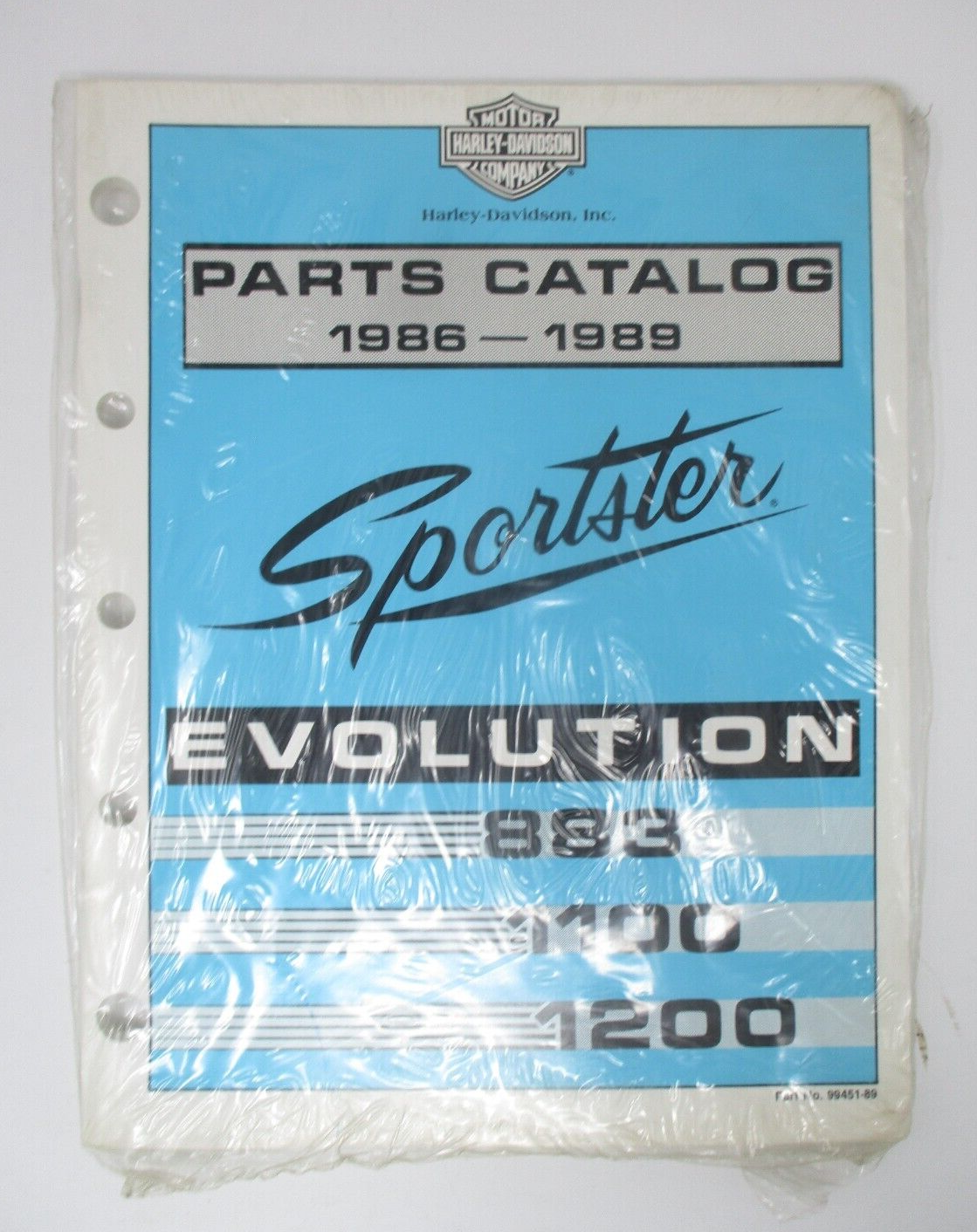 HarleyDavidson Parts Catalog 19861989 9945189 Precision Frame