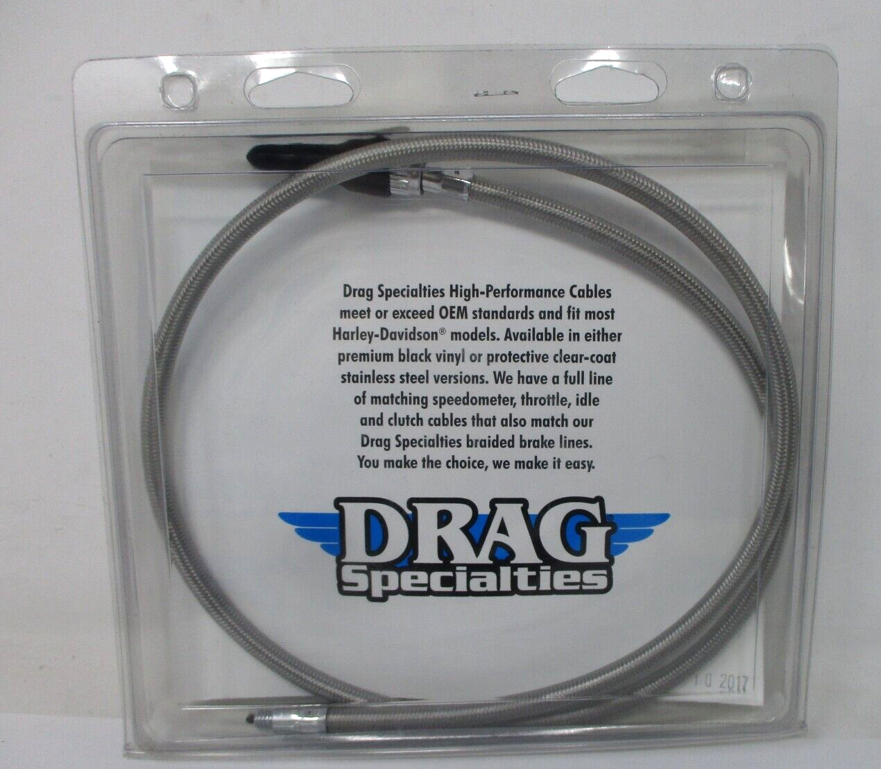 DRAG SPECIALTIES  '91-'94FXD  '93-'94FXDWG   S/STEEL SPEEDO CABLE OEM 5390900B