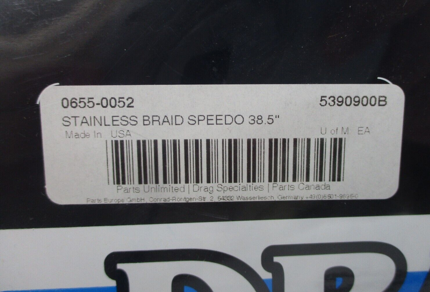 DRAG SPECIALTIES  '91-'94FXD  '93-'94FXDWG   S/STEEL SPEEDO CABLE OEM 5390900B