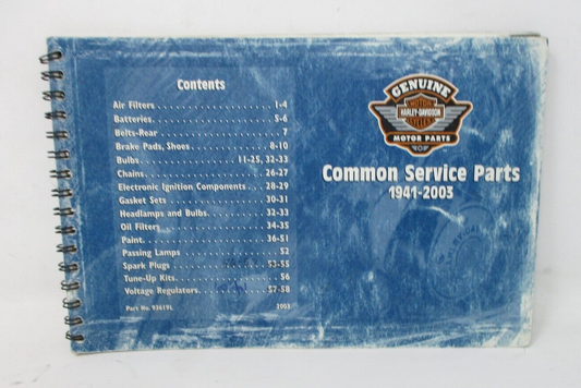 1941-2003 Common Service Parts