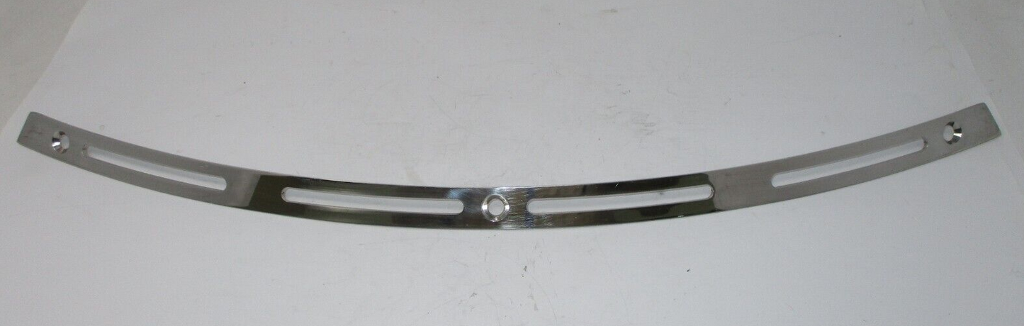 Chrome Slotted Batwing Fairing Windshield Trim Fits Touring FLHT '14-Later