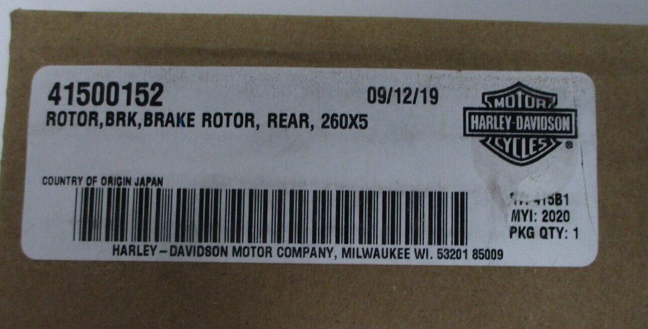 Harley-Davidson  Rear  Rotor Brake 260x5 41500152